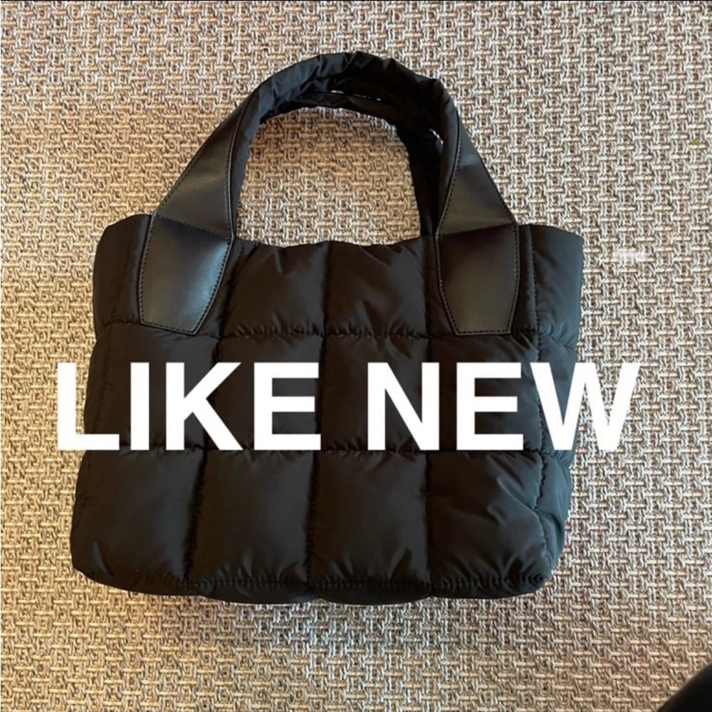 EUC  Puffer Tote Crossbody Bag Adjustable Strap